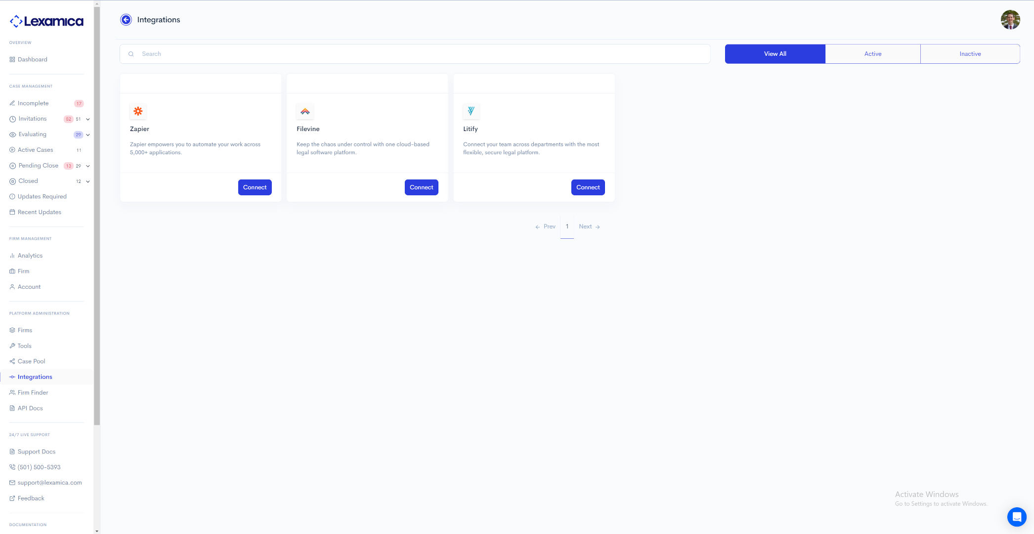Lexamica Integrations Page
